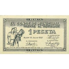 1 Peseta Alcoy