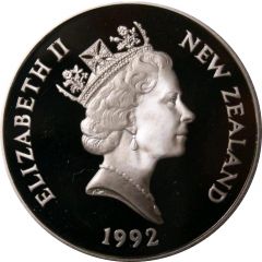5 Dollars - Elizabeth II 3rd Portrait, Decimal Currency, Silver Proof