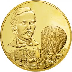 Medal - Musée de l`air Thaddens C. Lowe - First use of balloons in the American army during the American Civil War