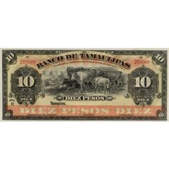 10 Pesos El Banco de Tamaulipas
