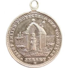 Medallion Saint Helier, patron saint of Jersey