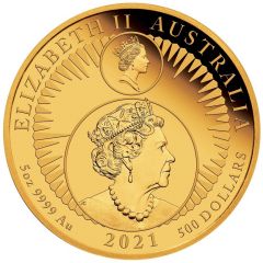 500 Dollars - Elizabeth II 6th Portrait - Australian Nugget - Gold Coin