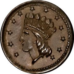 1 Cent - Civil War Token Indian Princess / Our Army