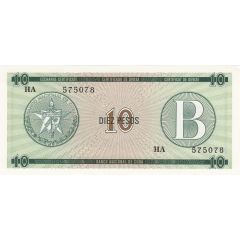 10 Pesos `B` Foreign Exchange Certificate
