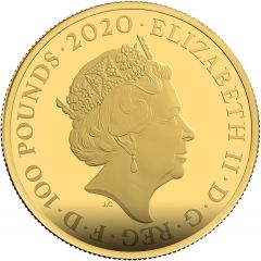 100 Pounds - Elizabeth II James Bond - I, Gold Proof