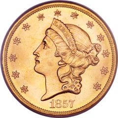 20 Dollars Liberty Head - Double Eagle, No motto
