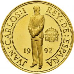 40 000 Pesetas - Juan Carlos I Coin press