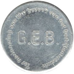 Gas Token - Amsterdam replica - Aluminium, visit medal
