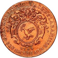 Jeton - Louis XIV - États de Bourgogne - Jacques de La Ramisse, élu du Tiers-état