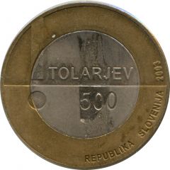 500 Tolarjev European Year of the Disabled