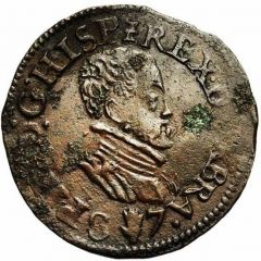 1/2 Liard `Gigot` - Philip II Antwerp