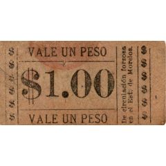 1 Peso ESTADO DE MORELOS