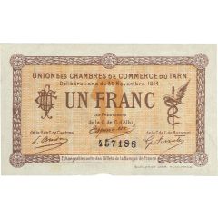 1 Franc - Chambres de Commerce du Tarn [81]