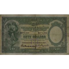 50 Dollars H.S.B.C.