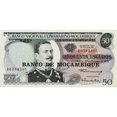 50 Escudos Banco de Moçambique Overprint