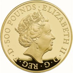 500 Pounds - Elizabeth II Unicorn of Scotland, Gold Proof