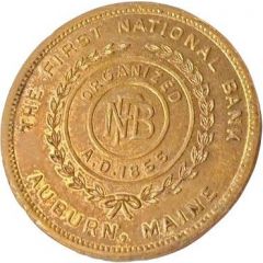 50 Cents - First National Bank Auburn, Maine