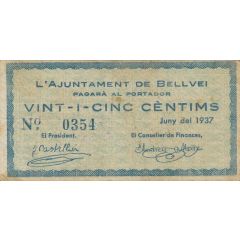 25 Céntimos Bellvei