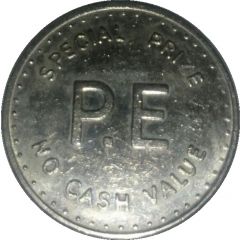 Token - P.E. Phonographic Equipment - Special Prize