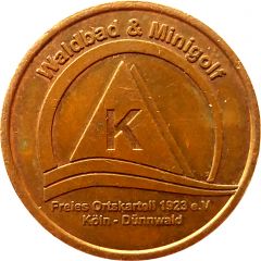 Token - Waldbad and Minigolf Dünnwald Köln, Type K