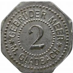 2 Pfennig - Mönchengladbach Gebrüder Meer