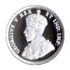 10 Cents - George V Dollar centennial