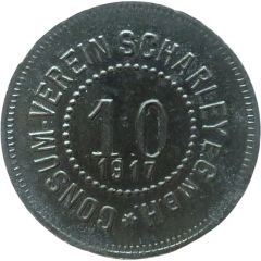 10 Pfennigs - Scharley Consum Verein E.G.M.B.H.