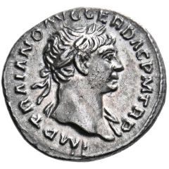 Quinarius - Trajan COS V P P S P Q R OPTIMO PRINC, Victory
