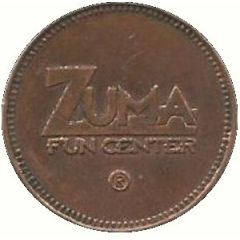 Game Token - Zuma Fun Center Houston, Texas