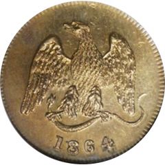 3 Cents - Hard Times Token - Feuchtwanger