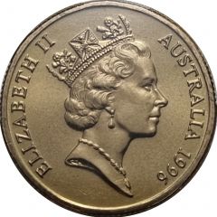 1 Dollar - Elizabeth II 3rd Portrait - `Father of Federation`