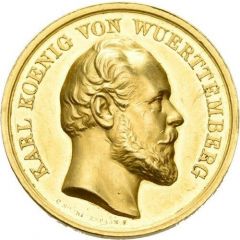 Prize medal of the Royal School of Arts in Stuttgart