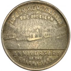 Medal - 50 years of New Zealand colony