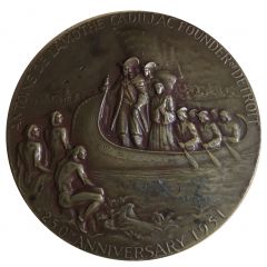 Medal - Detroit`s 250th Anniversary Detroit, Michigan