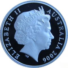 1 Dollar - Elizabeth II 4th Portrait - Television 50 Yrs - Silver Proof
