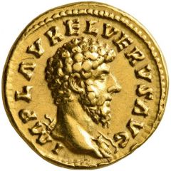 Aureus - Lucius Verus and Marcus Aurelius CONCORDIAE AVGVSTOR TR P II COS II