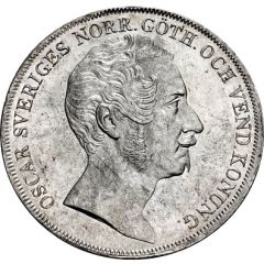 1 Riksdaler Specie - Oscar I large head