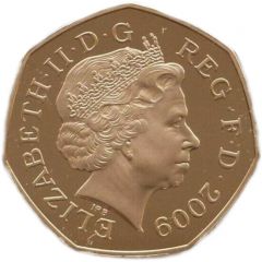 50 Pence - Elizabeth II Athletics, Gold Proof