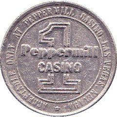 1 Dollar Gaming Token - Peppermill Casino Las Vegas