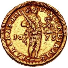 1 Ducat Amsterdam; piedfort of 3 ducat weight