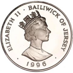 2 Pounds - Elizabeth II Queen`s 70th Birthday, Silver Proof