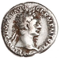 Denarius - Domitian IMP XXII COS XVI CENS P P P, Minerva