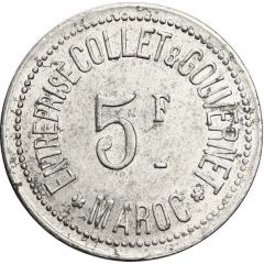 5 Francs - Entreprise Collet et Gouvernet