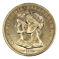 Medal - Confederation Centennial Victoria and Elizabeth II
