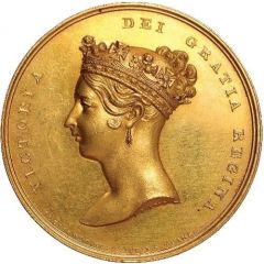 Medal - Victoria Accession, J. Barber, gilt