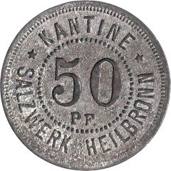 50 Pfennigs - Heilbronn Kantine Salzwerk