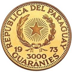 3000 Guaraníes Bernardino Caballero