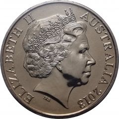 20 Cents - Elizabeth II 4th Portrait - Centenary of Australian Banknotes - 10 Shilling