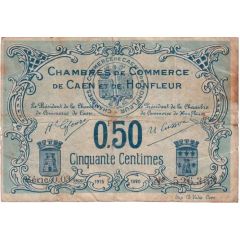 50 Centimes - Chambre de Commerce de Caen et de Honfleur 14