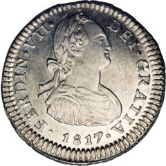 1 Real - Fernando VII bust of Carlos IV